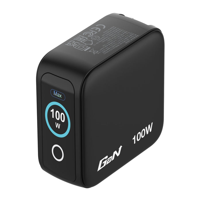 Verbatim (30239) Mini GaN Charger 100W With Display-Power Banks and Chargers-Gigante Computers