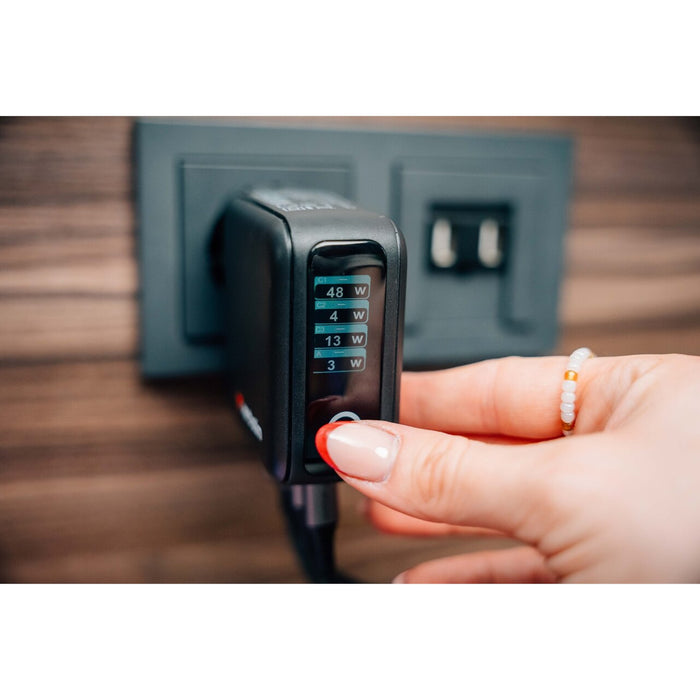Verbatim (30240) Mini GaN Charger 140W With Display-Power Banks and Chargers-Gigante Computers