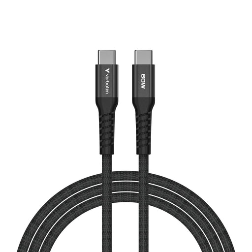Verbatim (31859) Sync & Charge USB-C to USB-C 60W Magnetic Cable 120cm Black, Supports PD 3.0 and QC 3.0-Cables-Gigante Computers