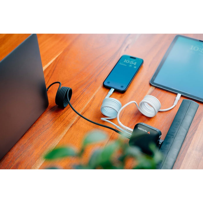 Verbatim (31859) Sync & Charge USB-C to USB-C 60W Magnetic Cable 120cm Black, Supports PD 3.0 and QC 3.0-Cables-Gigante Computers