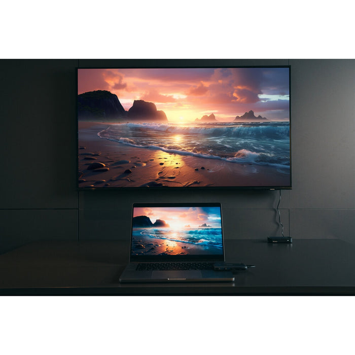 Verbatim (32146) Share My Screen USB-C Wireless Display Adapter 1080P With Hub WDA-01, Built-In Hub With 2 x USB-A Ports And SD/microSD Slots-Card Readers-Gigante Computers