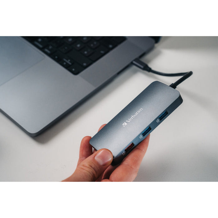 Verbatim (32152) USB-C Pro Multiport Hub 9 Port CMH-09-Card Readers-Gigante Computers