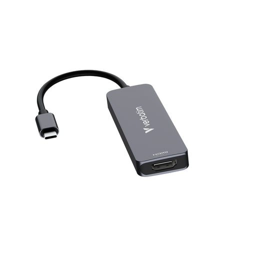 Verbatim (32155) USB-C Essentials Multiport Hub 4 Port Hub HDMI, USB-C PD, USB-A 3.2 Gen 1, USB-A, Supports Up To 100W Power Delivery-Card Readers-Gigante Computers
