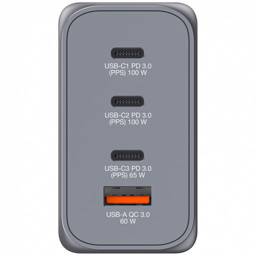 Verbatim (32204) GNC-200 GaN Charger 200W with 2 x USB-C PD 100W / 1 x USB-C PD 65W / 1 x USB QC 3.0 (EU/UK/US)-Cables-Gigante Computers