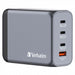 Verbatim (32204) GNC-200 GaN Charger 200W with 2 x USB-C PD 100W / 1 x USB-C PD 65W / 1 x USB QC 3.0 (EU/UK/US)-Cables-Gigante Computers