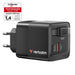 Verbatim (32217) GaN Wall Charger 65W 2 Port with Retractable Cable-Cables-Gigante Computers