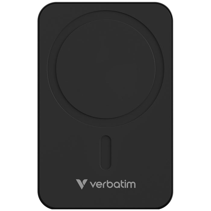Verbatim (32223) Charge 'n' Go Power Bank Magnetic Wireless Charging 20000mAh Black-Batteries-Gigante Computers
