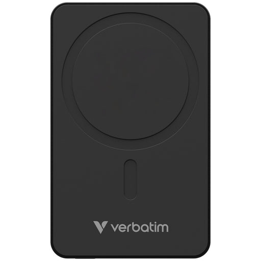 Verbatim (32225) Charge 'n' Go Essentials MagSafe Power Bank Wireless 5000mAh Black-Batteries-Gigante Computers
