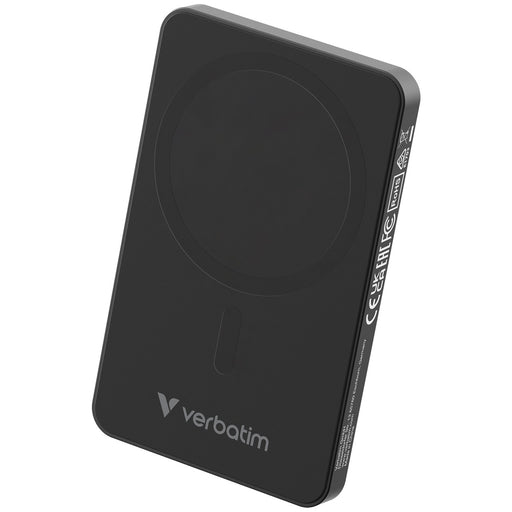 Verbatim (32225) Charge 'n' Go Essentials MagSafe Power Bank Wireless 5000mAh Black-Batteries-Gigante Computers