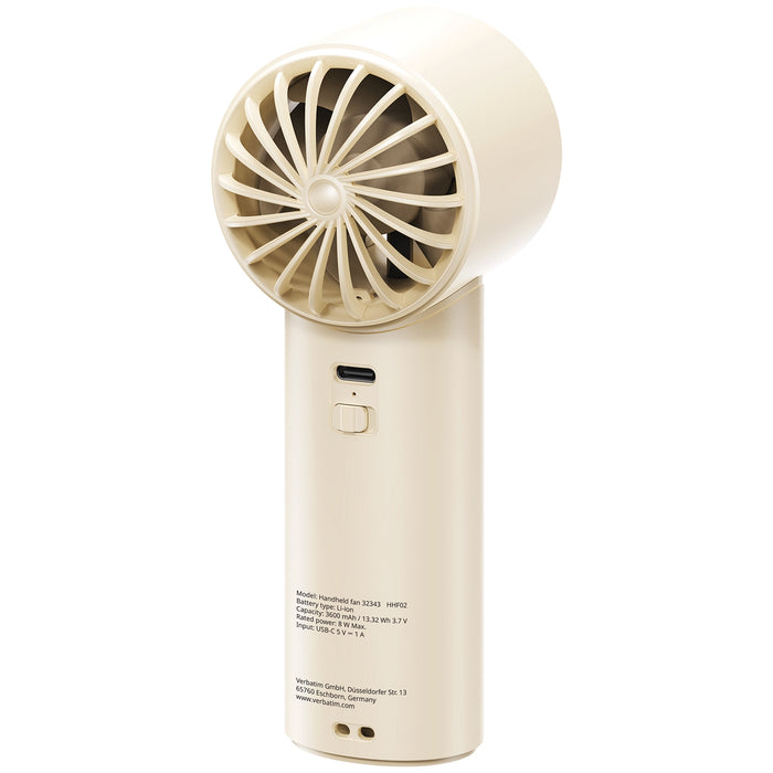 Verbatim (32343) Cool 'n' Go Ice Touch Handheld Fan - White/Silver-Gadgets / MP Players-Gigante Computers