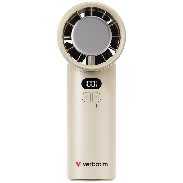 Verbatim (32343) Cool 'n' Go Ice Touch Handheld Fan - White/Silver-Gadgets / MP Players-Gigante Computers