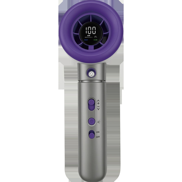 Verbatim (32345) Cool 'n' Go Aqua Breeze Handheld Fan, Portable Cooling with Refreshing Mist Spray - Grey/Purple-Gadgets / MP Players-Gigante Computers