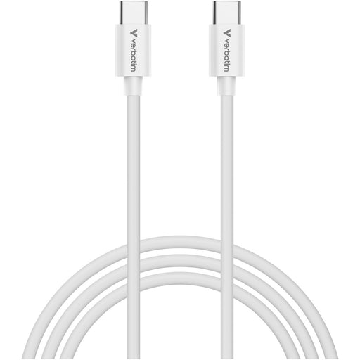 Verbatim (32391) Essentials Sync & Charge USB-C to C Cables (2 pack) Black & White, 1m, 60W PD, 480Mbps, USB Power Delivery 3.0 Supports Up To 60W Fast Charging-Cables-Gigante Computers