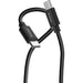 Verbatim (32391) Essentials Sync & Charge USB-C to C Cables (2 pack) Black & White, 1m, 60W PD, 480Mbps, USB Power Delivery 3.0 Supports Up To 60W Fast Charging-Cables-Gigante Computers
