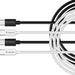 Verbatim (32391) Essentials Sync & Charge USB-C to C Cables (2 pack) Black & White, 1m, 60W PD, 480Mbps, USB Power Delivery 3.0 Supports Up To 60W Fast Charging-Cables-Gigante Computers