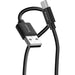 Verbatim (32393) Essentials Sync & Charge USB-A to C Cables (2 pack) Black & White,1m,18W QC, 480Mbps, Quick Charge 3.0 Support Up To 18W Charging-Cables-Gigante Computers