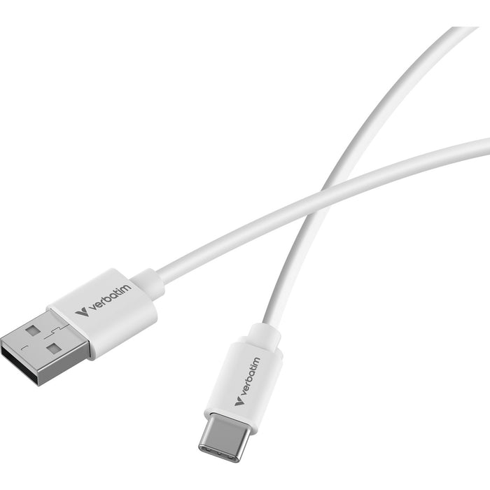 Verbatim (32393) Essentials Sync & Charge USB-A to C Cables (2 pack) Black & White,1m,18W QC, 480Mbps, Quick Charge 3.0 Support Up To 18W Charging-Cables-Gigante Computers