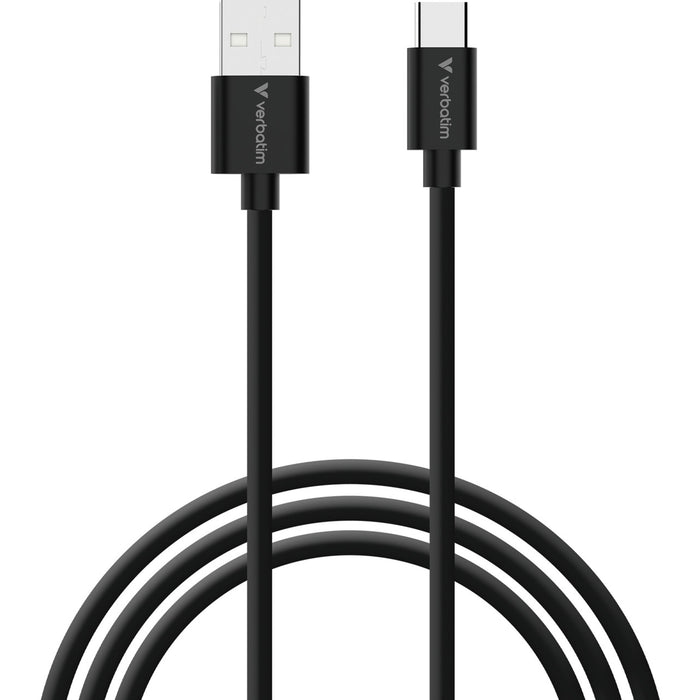 Verbatim (32393) Essentials Sync & Charge USB-A to C Cables (2 pack) Black & White,1m,18W QC, 480Mbps, Quick Charge 3.0 Support Up To 18W Charging-Cables-Gigante Computers