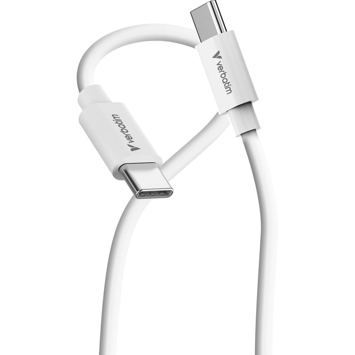 Verbatim (32409) Essentials Sync & Charge 3m USB-C to C Cable, 100W PD, 480Mbps, USB Power Delivery 3.0 Supports Up To 100W Fast Charging-Cables-Gigante Computers