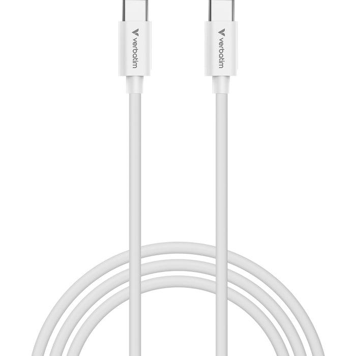 Verbatim (32409) Essentials Sync & Charge 3m USB-C to C Cable, 100W PD, 480Mbps, USB Power Delivery 3.0 Supports Up To 100W Fast Charging-Cables-Gigante Computers