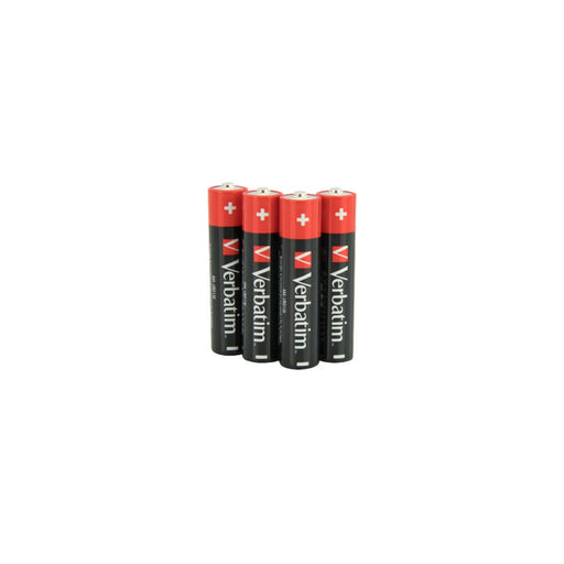 Verbatim (49500) AAA Battery Alkaline 4 Pack Shrink-Batteries-Gigante Computers