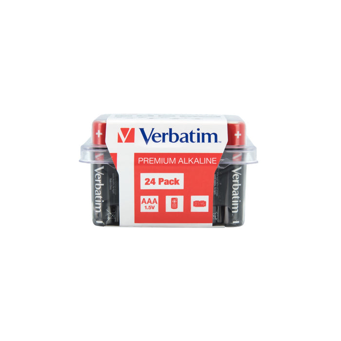 Verbatim (49504) AAA Battery Alkaline 24 Pack (BOX)-Batteries-Gigante Computers