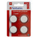 Verbatim (49535) CR2450 BATTERY LITHIUM 3V 4 PACK-Batteries-Gigante Computers