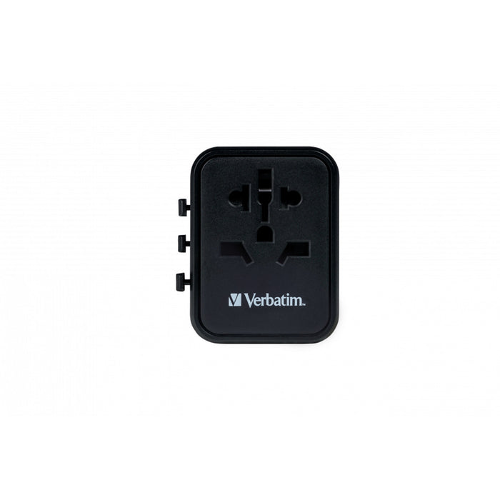 Verbatim (49543) UTA-01 Universal Travel Adapter with 2 x USB-A Ports-Cables-Gigante Computers