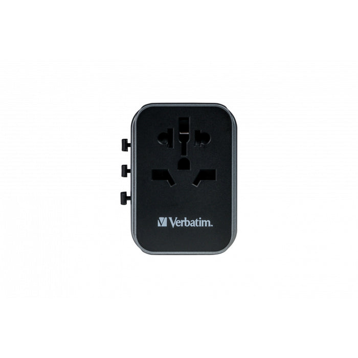 Verbatim (49545) UTA-03 Universal Travel Adapter with 1 x USB-C PD 30W & QC 3.0 / 2 x USB-C / 2 x USB-A-Cables-Gigante Computers