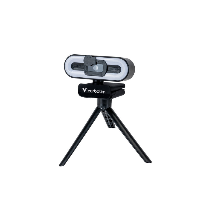 Verbatim (49579) AWC-02 Full HD 1080p Autofocus Webcam with Microphone and Light-Cameras-Gigante Computers