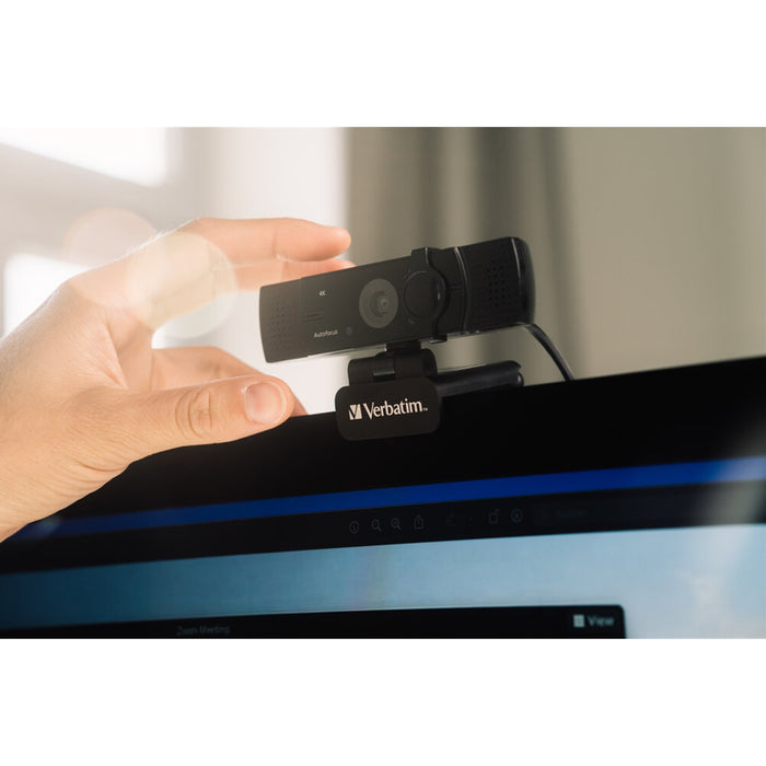 Verbatim (49580) AWC-03 Ultra HD 4K Autofocus Webcam with Dual Microphone-Cameras-Gigante Computers