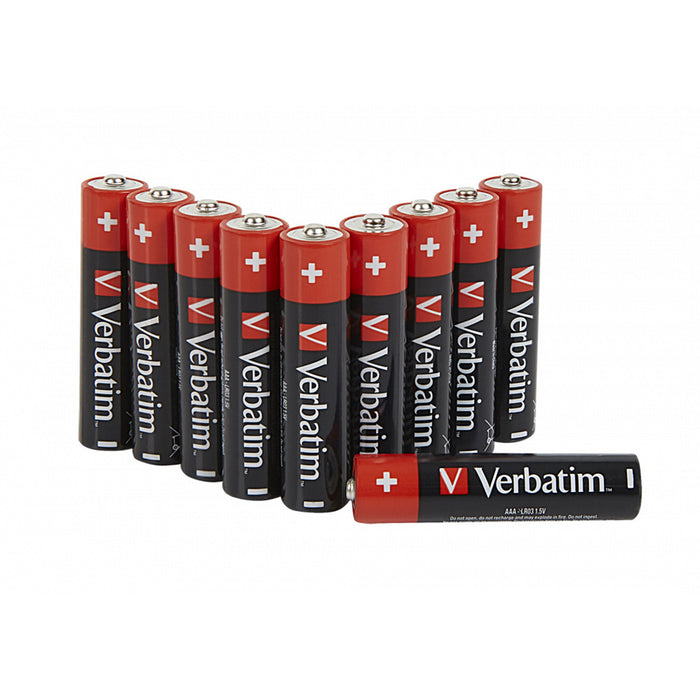 Verbatim (49874) AAA BATTERY ALKALINE 10 PACK-Batteries-Gigante Computers