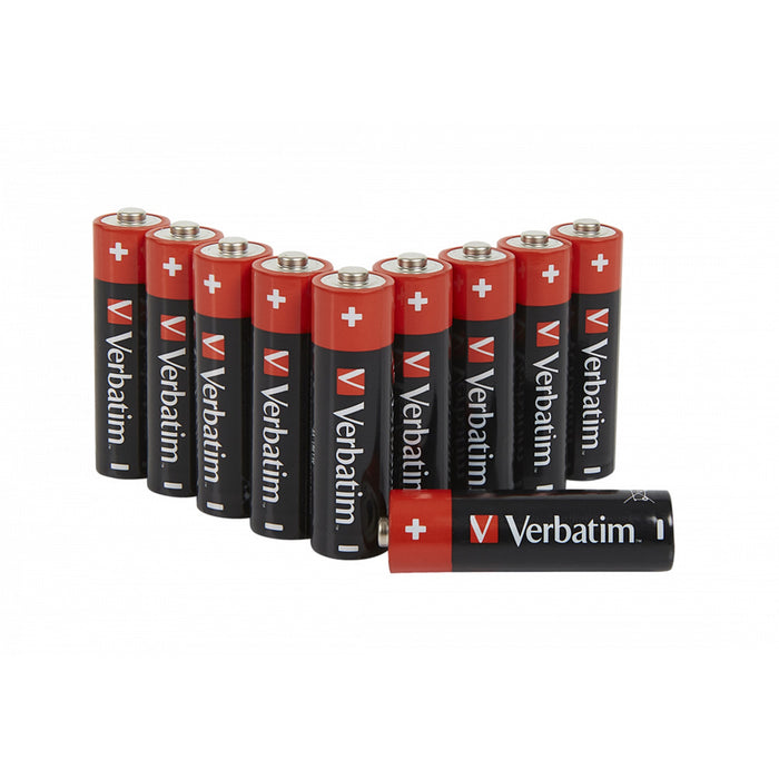 Verbatim (49875) AA BATTERY ALKALINE 10 PACK-Batteries-Gigante Computers