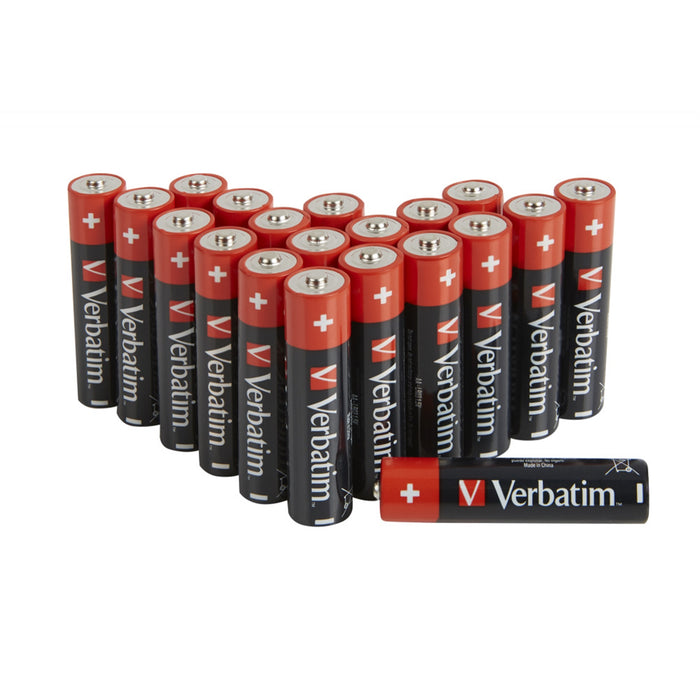 Verbatim (49877) AA BATTERY ALKALINE 20 PACK-Batteries-Gigante Computers