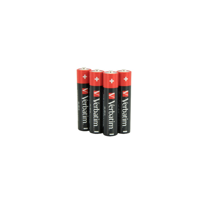Verbatim (49920) AAA BATTERY ALKALINE 4 PACK-Batteries-Gigante Computers