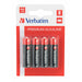 Verbatim (49921) AA BATTERY ALKALINE 4 PACK-Batteries-Gigante Computers