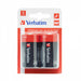 Verbatim (49923) D BATTERY ALKALINE 2 PACK-Batteries-Gigante Computers