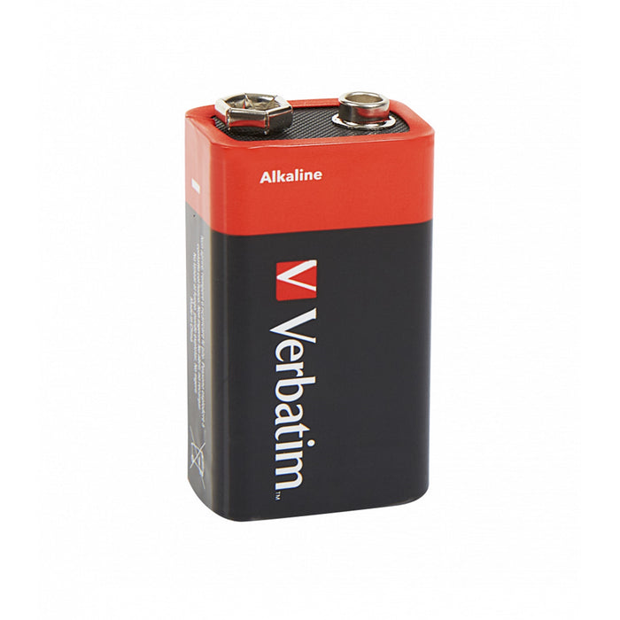 Verbatim (49924) 9V BATTERY ALKALINE 1 PACK-Batteries-Gigante Computers