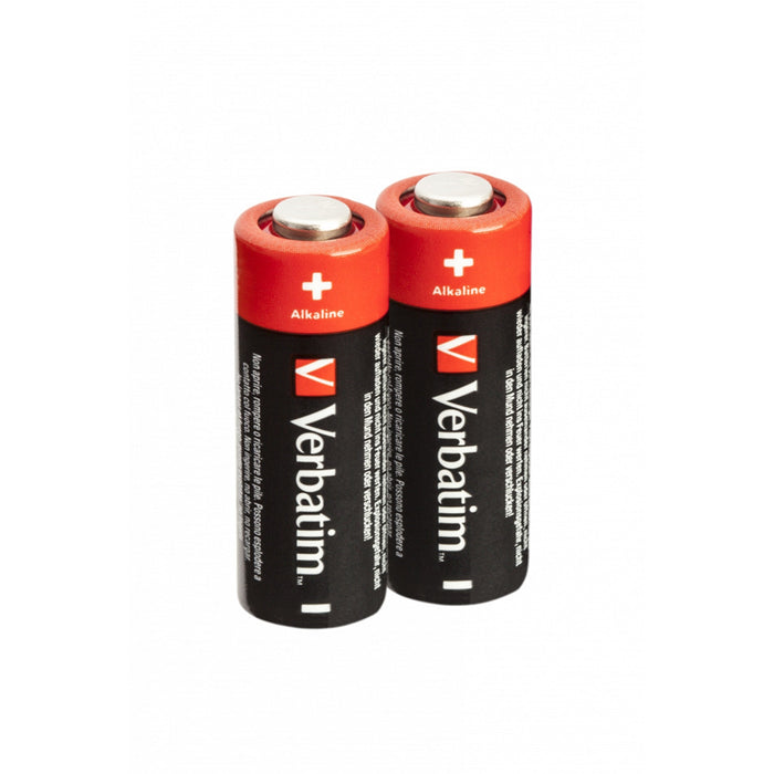 Verbatim (49940) 23A (MN21/A23) BATTERY ALKALINE 12V 2 PACK-Batteries-Gigante Computers