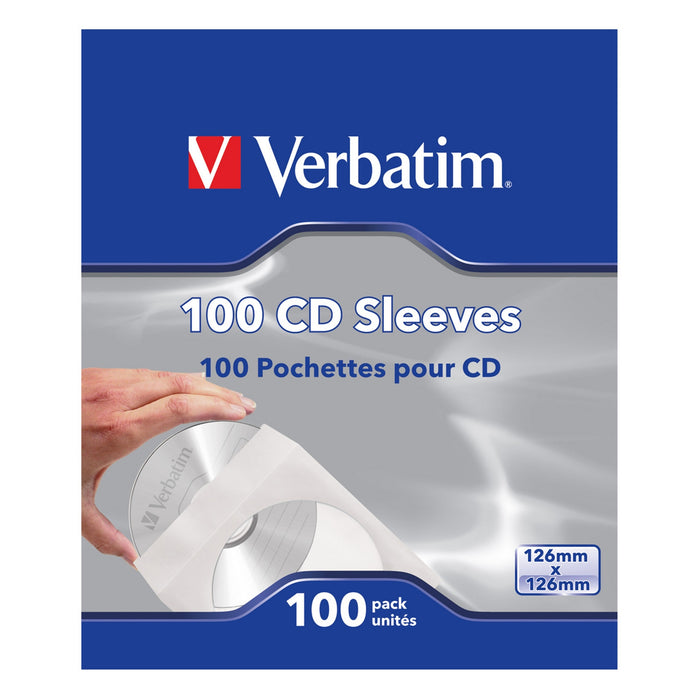 Verbatim (49976) CD Paper Sleeves 100-Pack-Media-Gigante Computers