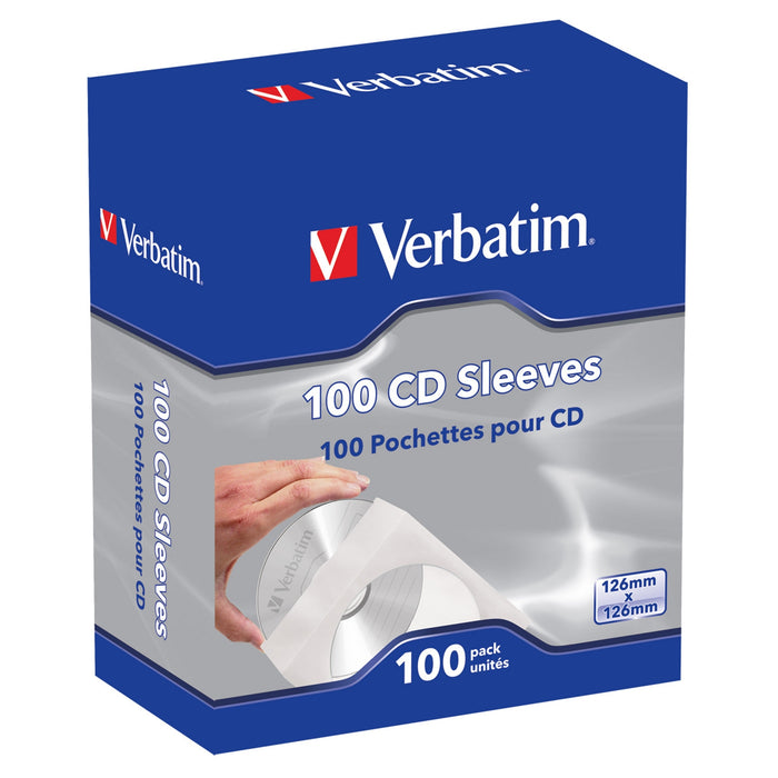 Verbatim (49976) CD Paper Sleeves 100-Pack-Media-Gigante Computers