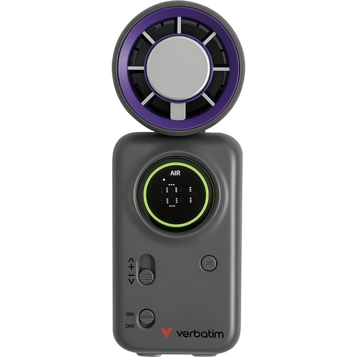 Verbatim Cool 'n' Go Ice Touch Mini Handheld Fan Purple / Grey-Accessories-Gigante Computers