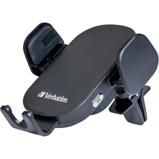 Verbatim FWC-01 Qi Fast Wireless Car Charger, 360 Degrees Rotatable, Three Mounting Options: Vent Holder, Suction Cup On Dashboard, Or Front Window-Accessories-Gigante Computers