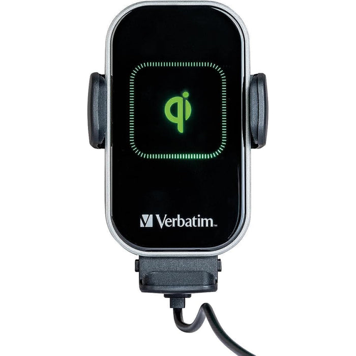 Verbatim FWC-02 Qi Fast Wireless Car Charger, 360 Degrees Rotatable, Three Mounting Options: Vent Holder, Suction Cup On Dashboard, Or Front Window-Accessories-Gigante Computers