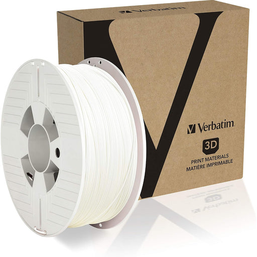 Verbatim PLA-Filament 3D-Printing,1.75mm, 1kg, High End Polyactide-Filament For Material Extrusion, For 3D-Printer & 3D-Pen, 3D-Printer-Filament Made Of PLA, 1 Spool 335m, White-Accessories-Gigante Computers