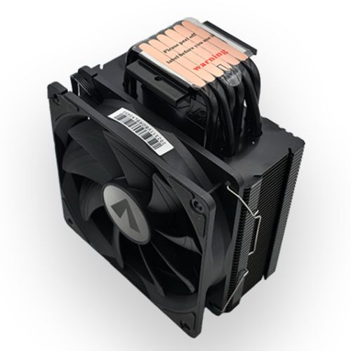 Vida Boreas Black ARGB Heatsink & Fan, Intel/AMD, 2000RPM Hydraulic Fan, 6 Copper Heatpipes, 220W TDP, Optional Plain Black Fan included-Cooling-Gigante Computers