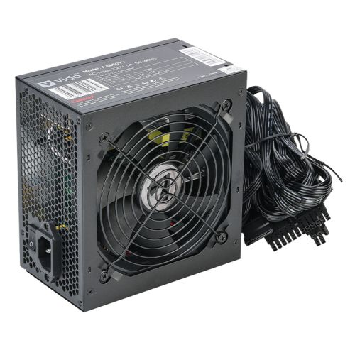 Vida Lite 650W ATX PSU, Fluid Dynamic Ultra-Quiet Fan, PCIe, Flat Black Cables, Power Lead Not Included-Power Supplies-Gigante Computers