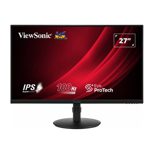 ViewSonic VG2708A 27 Inch IPS Monitor, Full HD, 5ms, 100Hz, USB Hub, Display Port, HDMI, VGA, Height Adjust, Swivel, Pivot, Speakers-Monitors-Gigante Computers