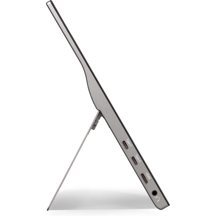 Viewsonic TD1655 16-Inch USB-C Multi-Touch, IPS Portable Monitor, 1920x1080, 60Hz, Mini HDMI, Speakers, 6.5ms, Metallic with Foldable Stand, Pivotable Display-Monitors-Gigante Computers