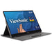 Viewsonic TD1655 16-Inch USB-C Multi-Touch, IPS Portable Monitor, 1920x1080, 60Hz, Mini HDMI, Speakers, 6.5ms, Metallic with Foldable Stand, Pivotable Display-Monitors-Gigante Computers